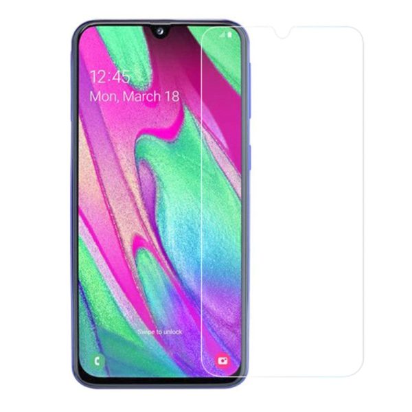 Samsung Galaxy A40 Beskyttelsesglas - Case Friendly - Skærmbeskyttelse - Gennemsigtig Discount