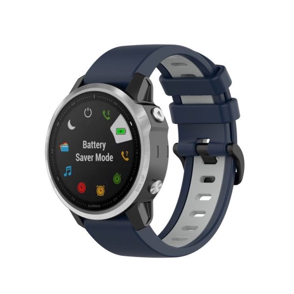 Universal Garmin 20mm QuickFit Neutral Silikone Rem inkl. Skruetrækkere - Blå   Grå Online Sale