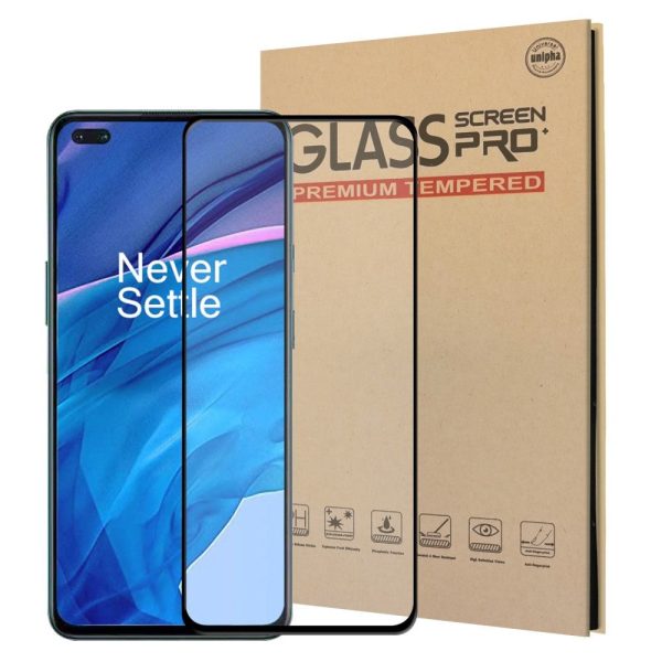 OnePlus Nord   Nord 2 (5G) Hærdet Glas - Case Friendly - Skærmbeskyttelse - Sort Ramme Discount