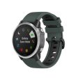 Universal Garmin 20mm QuickFit Neutral Silikone Rem inkl. Skruetrækkere - Grøn   Sort For Sale