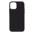 iPhone 12   12 Pro Minimalistisk Mat Fleksibelt Plastik Cover - Sort Discount