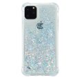 iPhone 12 Pro Max Plastik Cover m. Glitter - Gennemsigtig   Sølv Online