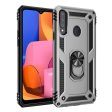 Samsung Galaxy A20s Håndværkercover m. Magnetisk Kickstand - Sølv Discount