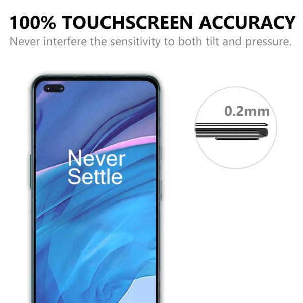 OnePlus Nord   Nord 2 (5G) Hærdet Glas - Case Friendly - Skærmbeskyttelse - Sort Ramme Discount