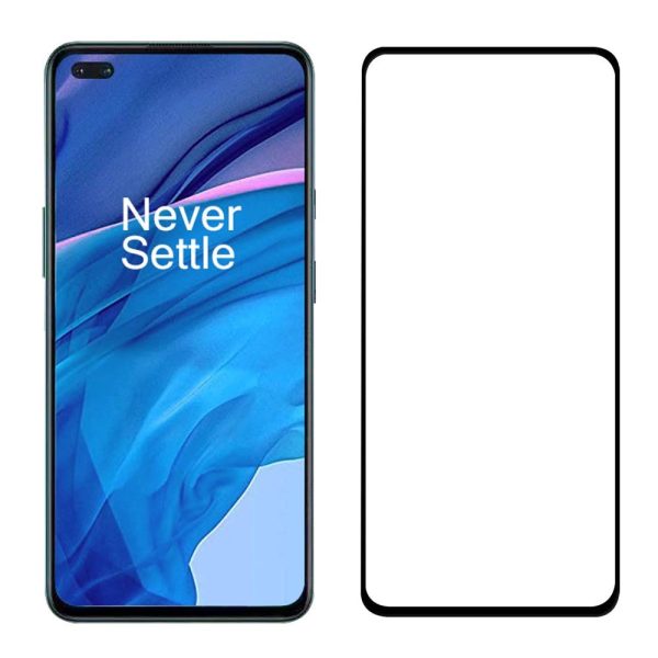 OnePlus Nord   Nord 2 (5G) Hærdet Glas - Case Friendly - Skærmbeskyttelse - Sort Ramme Discount