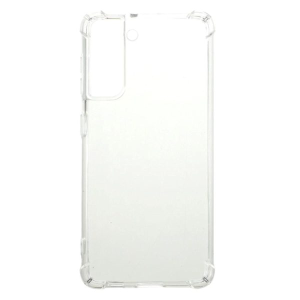 Samsung Galaxy S21 Fleksibelt Drop-Proof Plastik Cover - Gennemsigtig For Sale