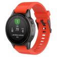 Garmin Fenix 5s & 5s Plus   6s & 6s Pro Riflet Silikone 20mm QuickFit Rem inkl. Skruetrækker - Orange Online