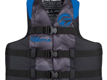 Full Throttle Adult Nylon Life Jacket - S M - Blue Black [112200-500-030-22] Sale