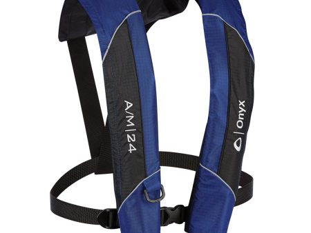 Onyx A M-24 Automatic Manual Inflatable PFD Life Jacket - Blue [132000-500-004-15] Discount