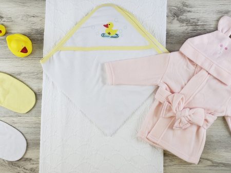 Hooded Towel, Bath Mittens and Robe Cheap