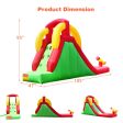 Inflatable Water Slide Bounce House with Climbing Wall Jumper and 480W Blower Online Sale