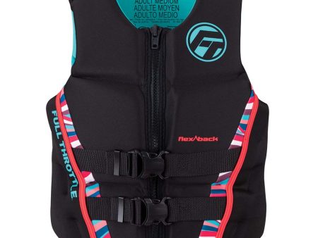 Full Throttle Womens Rapid-Dry Flex-Back Life Jacket - Womens XS - Pink Black [142500-105-810-22] Hot on Sale