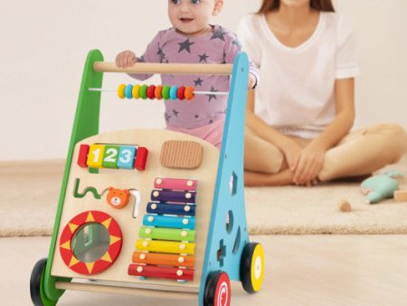 Toddler Push Walker Activity Center Toy with Burr-free Handle Cheap