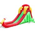 Inflatable Water Slide Bounce House with Climbing Wall Jumper and 480W Blower Online Sale