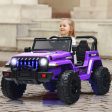 12V Kids Ride-on Jeep Car with 2.4 G Remote Control-Purple Hot on Sale