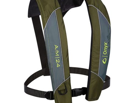 Onyx A M-24 Automatic Manual Inflatable PFD Life Jacket - Green [132000-400-004-18] Discount