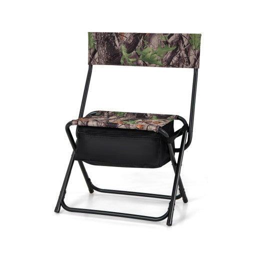 Foldable Patio Chair with Storage Pocket Backrest for Camping Hiking Online