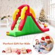 Inflatable Water Slide Bounce House with Climbing Wall Jumper and 480W Blower Online Sale