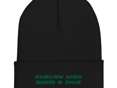 Auburn High Swim & Dive Cuffed Beanie Online now