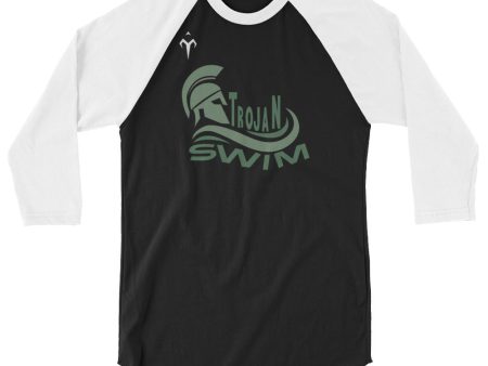 Auburn High Swim & Dive 3 4 sleeve raglan shirt For Sale