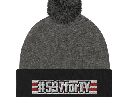 #597forTY Pom-Pom Beanie Fashion