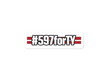 #597forTY Bubble-free stickers Online Hot Sale