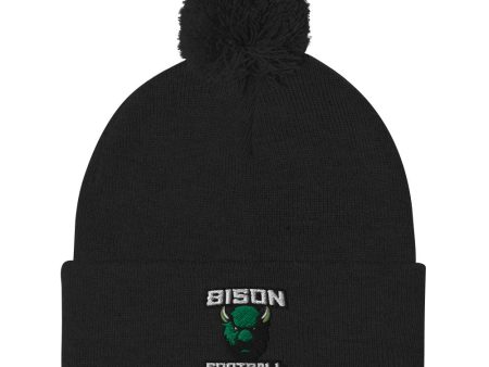 Bison Football Pom-Pom Beanie For Discount